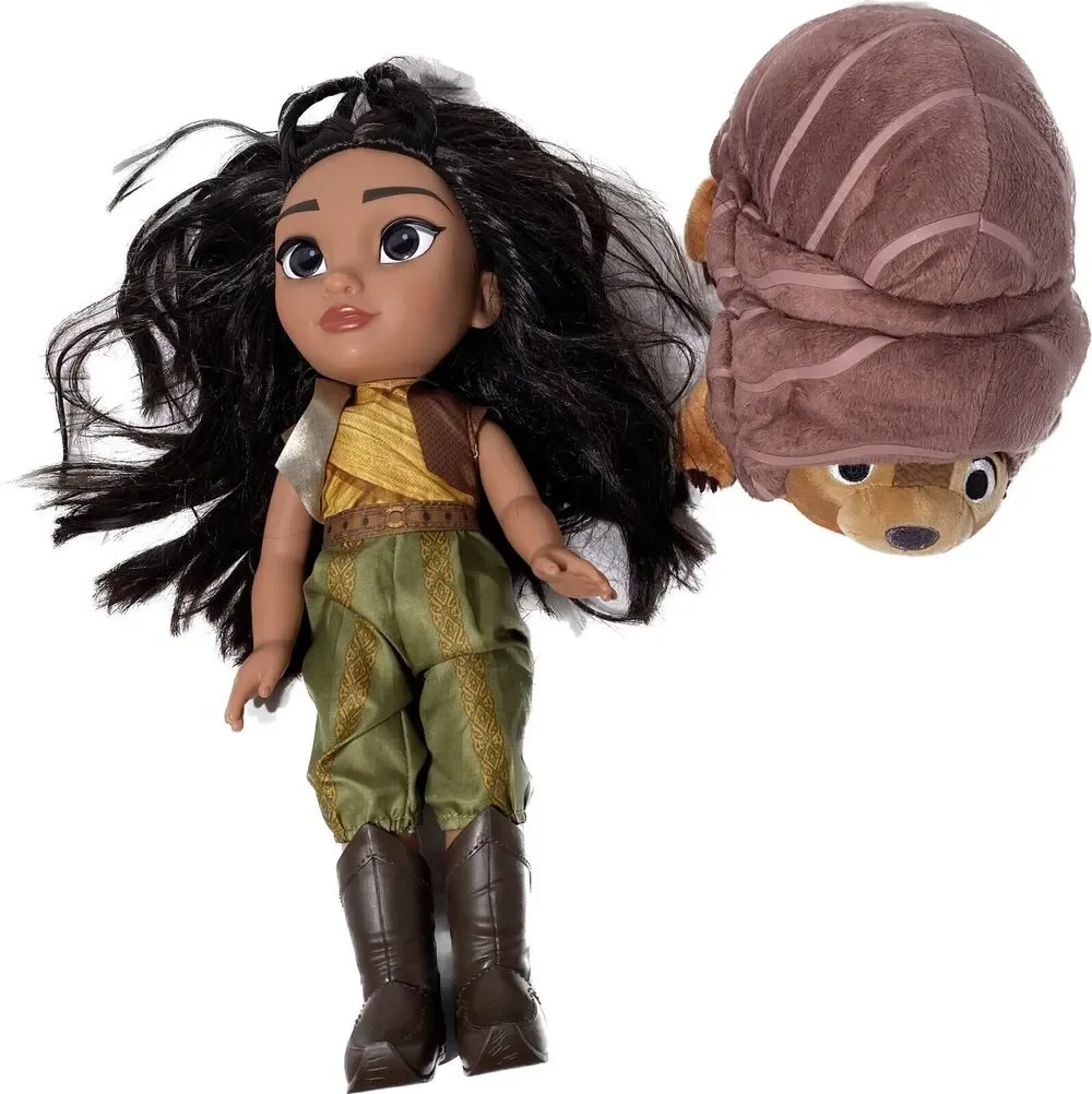Disney Raya and the Last Dragon 14-Inch Raya Warrior Poseable Doll Tuk Tuk Set